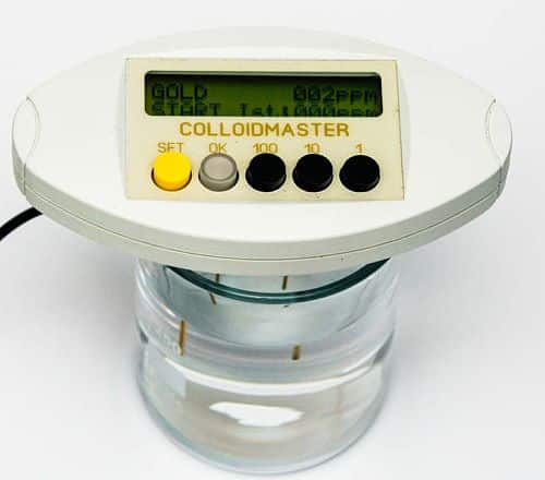 Colloidmaster Silbergenerator bei der Elektrolyse