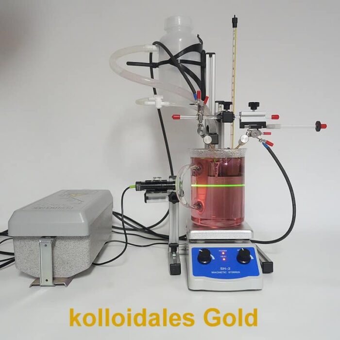 Herstellung kolloidales Gold im Hochvolt-Plasma-Verfahren