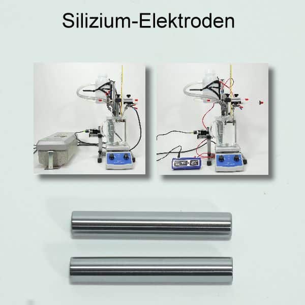 Silizium-Elektroden zur kolloidalen Silizium Herstellung