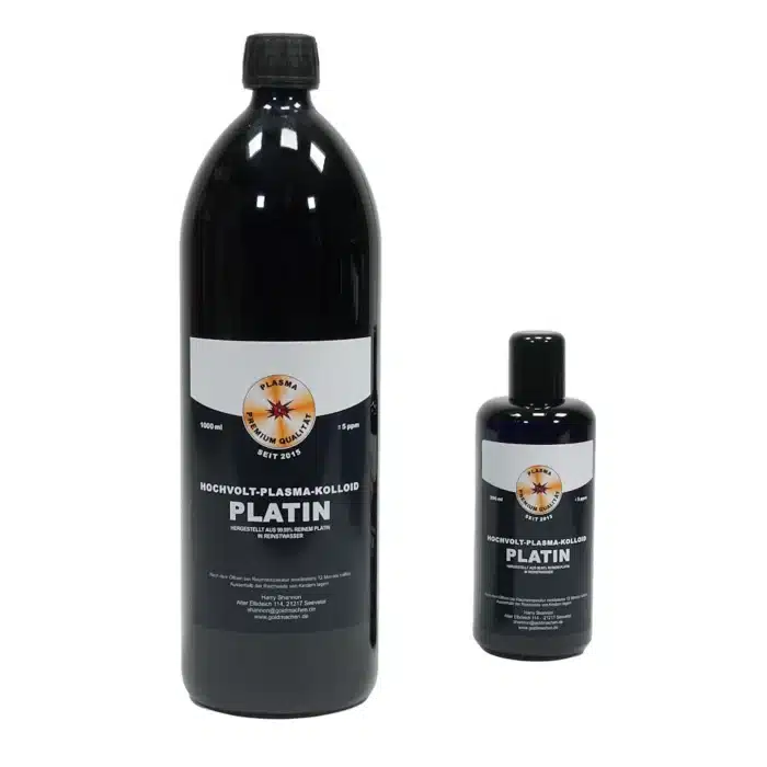 Kolloidales Platin in 200 ml und 1000 ml Flasche