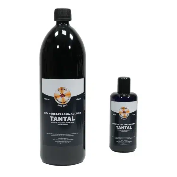 Kolloidales Tantal in 200 ml und 1000 ml Flasche