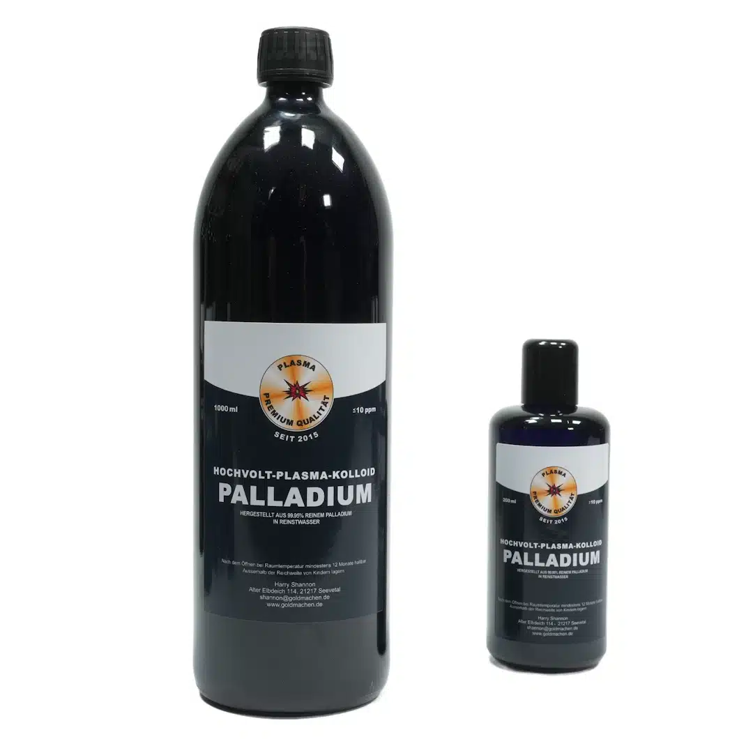 Kolloidales Palladium in 200 ml und 1000 ml Flasche